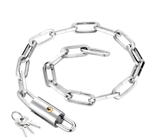 Dottduya Fahrradschlosskette, robustes Fahrradschloss - Stahl-Fahrradschloss Diebstahlsicheres Kettenschloss,Extra lange Sicherheitskette, dickes, robustes Fahrradzubehör für Tore