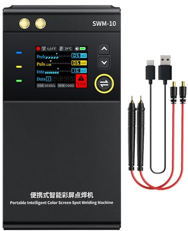 Nankoyal Soldador de batería, pequeño soldador | Herramienta de soldadura compacta con pantalla LCD - Herramienta de mantenimiento y reparación multifuncional para soldadura de placas de batería y