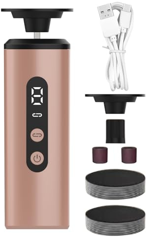 Racloir électrique pour callosités | Grattoir à pieds pour peaux mortes – Brosse de pédicure avec 9 vitesses pour spa, préparation post-sandale