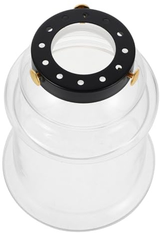 TOPPERFUN Abat-Jour Cloche En Verre Transparent De Remplacement Pour Luminaires Suspendus Caches D'Éclairage Vintage Idéal Pour Commerciaux Et La Décoration Intérieure