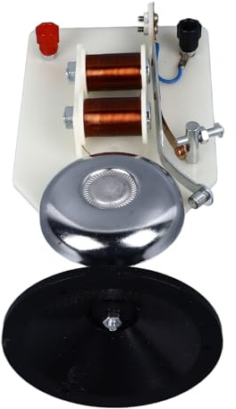 Haofy Outil de Démonstration de Cloche électrique Verticale pour Dispositif D'enseignement de L'acoustique Sonore de Laboratoire en Classe Cloche DC pour L'enseignement de la Physique Matériel ABS