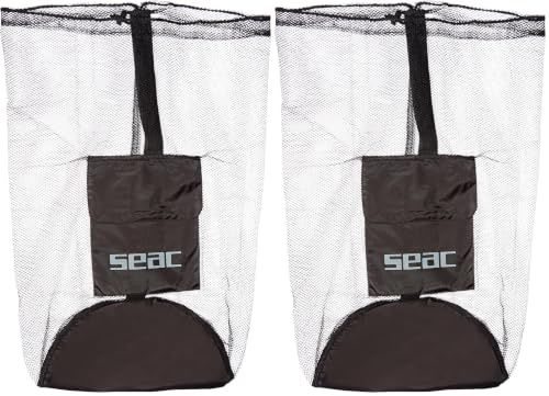 SEAC Schnorcheln Tasche mit Fach, Schwarz