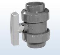 PVC-Kugelhahn, PVC-Kugelhahn, 2 Anschlüsse, 50 mm