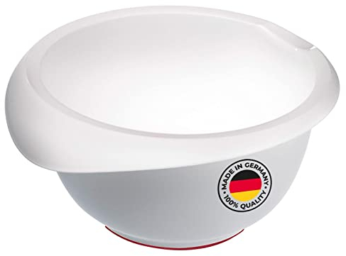 Westmark Rühr-/Backschüssel, 2,5 l, Mit Ausgießer, Kunststoff, Weiß, 3152227W