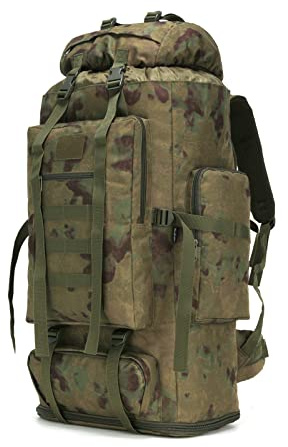 W WINTMING Hiking Backpack for Men 70L/100L Camping Backpack Military Rucksack Molle 3 Days Assault Pack for Climbing
