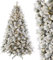 Sinaopus Künstlicher Weihnachtsbaum Tannenbaum mit Beleuchtung Chritsbaum mit Schnee 180cm 1000 PE+PVC Zweigen und 350 warme LED-Lichter 8 Lichtmodi