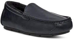Koolaburra by UGG Men's Tipton Leather Slipper, Black, 7