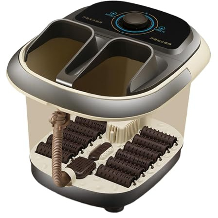 Ｚｉａｌｏｆｉ Pediluvio, Riscaldato in Profondità, con Rulli Massaggianti, Elettrico, Temperatura Costante, Pediluvio, Pediluvio Pedicure, grigio