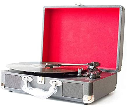 ROLTIN Reproductor de Discos de Vinilo Fonógrafo Reproductor de Discos Bluetooth LP eléctrico Retro Sala de Estar de Estilo Europeo Hogar Grabador portátil de Audio pequeño Antiguo