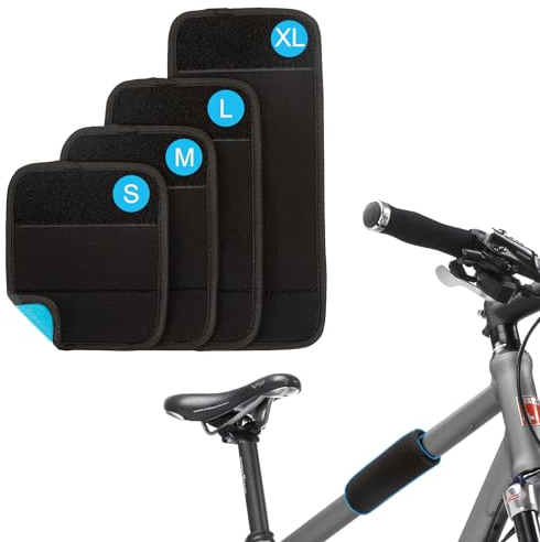 HJSSAA Set di 4 protezioni per telaio in carbonio, protezione telaio per bicicletta, accessori per il trasporto per portabici Thule, protezione per bicicletta, e-bike