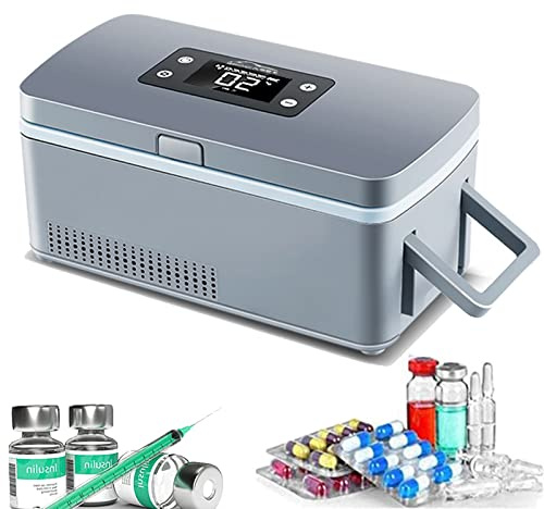 Porta Insulina Termico da Viaggio Frigorifero per insulina Contenitore per frigorifero per insulina Contenitore per insulina portatile, Borsa frigo per frigorifero elettrico intelligente, co