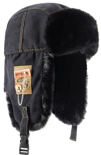 Watreketal Hut,Winter Teenager Winddichte Beanie Winddichte Trappermütze Ohrenschützer Mütze Erwachsene Unisex Winter Radfahren Skifahren Zubehör