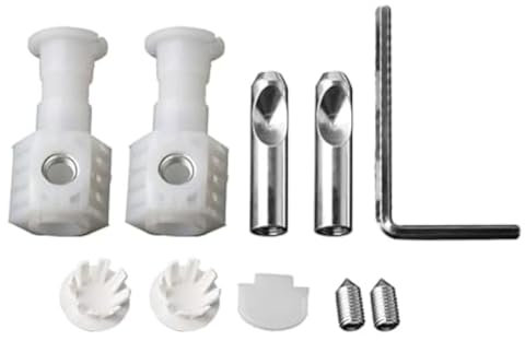 Qezodsx Befestigungssätze für Wandhängende Toiletten, Befestigungsschrauben, Befestigungsbolzen, Universeller Befestigungsbolzen für Toilettensitze Zur Wandmontage, Schraubensatz