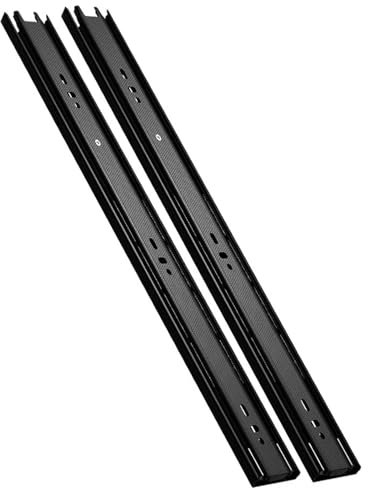 Guide per cassetti di armadi, Guide for cassetti, 1 Coppia Guide for cassetti Guide for montaggio laterale Binario in acciaio ad estensione totale for carichi pesanti Guide silenziose Guide for armadi