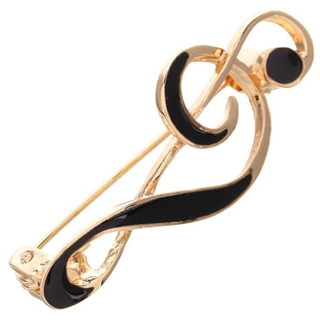 WRITWAA Musiknotenbrosche Anstecknadel für Musiknoten Ansteckbroschen Musikbrosche Abzeichen Anstecknadel Musikstift Wassermelonen-Brustnadel Cartoon-Brosche-Abzeichen Zinklegierung Silver