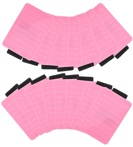 Baluue 15ensembles Plateau à Cils Acrylique avec Échelle pour Pose de Faux Cils Organisateur Portable avec Dragonne Élastique