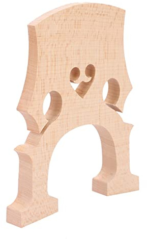 Jeffergarden Ahorn-Cello-Steg-Ersatz, Hochwertiges Ahornholz-Cello-Teil für 4/4- und 3/4-Cellos, Verbessert die Klangübertragung und Einfache Installation (4/4)