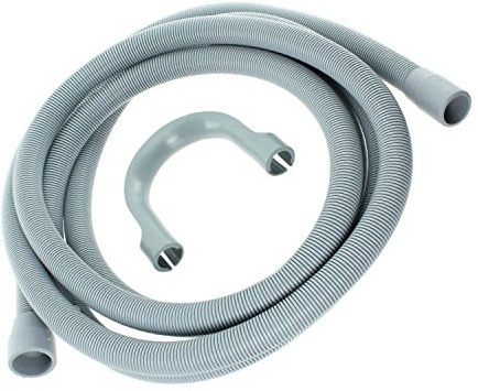 SPARES2GO Drain Outlet Hose for Whirlpool Dishwasher (2.5M, 30mm / 22mm)