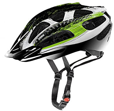 uvex supersonic - leichter Allround-Helm für Damen und Herren - individuelle Größenanpassung - waschbare Innenausstattung - black green - 52-57 cm