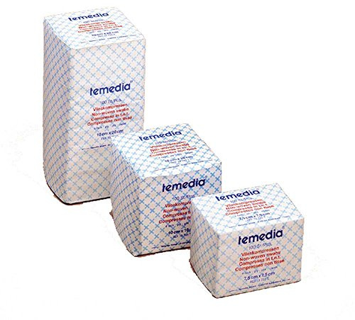 Holthaus Medical Vlieskompresse Temedia®, Kompresse, Wundauflage, Mull, 4-fach, unsteril, 7,5x7,5cm 100St
