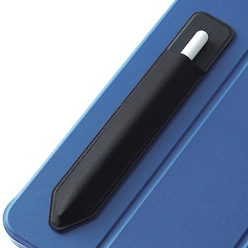 ESR Pencil Case Holder Compatible with The Pencil (Pro and 1st and 2nd Gen), Elastic Pocket for Stylus Pen [Pencil Protected and Safe] Pouch Adhesive Sleeve Attached to Case for Pencil, Black