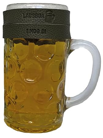 Nessis Manufactur Maßkrugband Bierkrugmarkierer Biergkrugband Oktoberfest Wiesnmald/Lausbua/I mog di