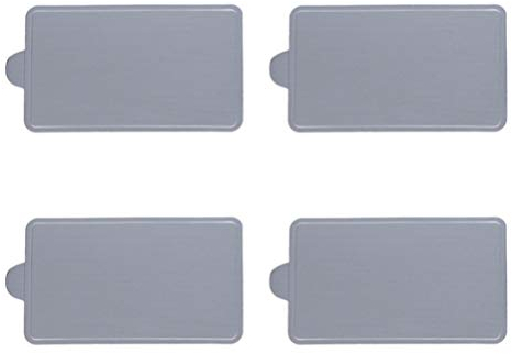 Yardwe 100 Stücke Silber Mousse Cake Board Rechteckig Form Tortenunterlagen Kuchenunterlagen Kuchenplatte für Kuchen Cupcake Dessert Transport und Deko