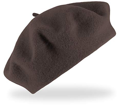 fiebig Baske aus 100% Reiner Schurwolle | Baskenmütze in One Size & Woolmark Qualität | Wollbaske in vielen Farben Made in Europe
