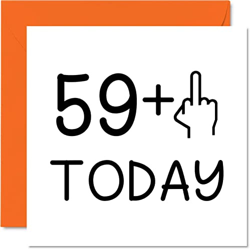 Stuff4 Geburtstagskarte zum 60. Geburtstag lustig Frauen | Neuheit Alter Mittelfinger