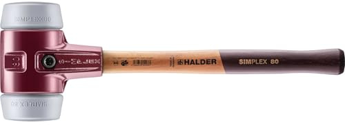 SIMPLEX-Schonhammer, TPE-mid; mit Tempergussgehäuse und hochwertigem Holzstiel | D=80 mm | 3003.080