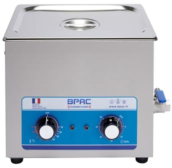 BPAC Limpiador Ultrasonidos con Cubeta de 10 L – Limpiador Ultrasonidos Analógico – Cubeta Polivalente 240 W – Dispositivo para Profesionales y Particulares – Marca Francesa