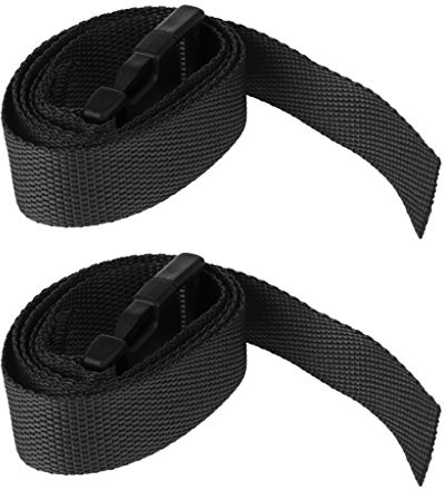 Verstellbarer Golf-Trolley-Gurtband, Schnellverschluss, Schwarz, 2 Stück