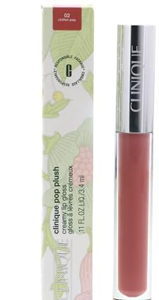 Clinique Pop Plush™ Creamy Lip Gloss | Ultraweicher, superschöner Gloss mit Hyaluronsäure, Aloe-, Avocado- und Sheabutter | feuchtigkeitsspendend + Hochglanz-Effekt