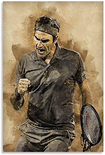 BLIJR Puzzle für 200 Teile Roger Federer Ein berühmtes Tennisspieler-Poster Holz Puzzlespiel Erwachsenen und Kinder puzzle Poster 200 Piece 13.7x9.8inch(35x25cm) Kein Rahmen