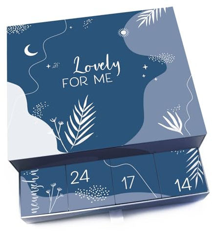 melovely Adventskalender mit Schmuck für Frauen 2024/25-925er Sterlingsilber - Wahlweise Vergoldet - Rosévergoldet - Limited Edition - Schmuckset - Edles filigranes Design (Roségold)