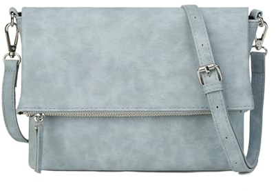 Gladdon Umhängetasche damen,Schultertasche mit Reißverschluss, Crossbody Tasche, Leder Handtasche Klein, Daypack…