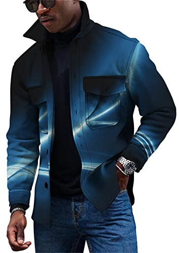 KONG JIMFAN Winterjacke Herren Herren Strickjacke Trachtenhemd Weiß Jacken Herren Hoodie S Imprägnierspray Jacke Winter Jacket Men Bomberjacke Grün Trachtenhemd Herren Schlupfjacke(Coffee,S)