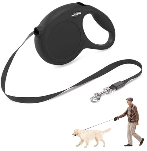 Ausziehbare Leine für Hunde,Rollleine Hundeleine 5m,Leine Hundeleine Einziehbar,Hundeleine für Hunde,Hundeleine Ausziehbar mit Griff,Dog Leash,Verhedderungsfreie Ausziehbare Hundeleine,Flexileine