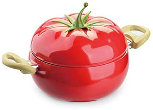 SUNMME Casserole, Mini marmite à Soupe en Forme de Fruit en Fonte émaillée avec Couvercle, cocotte en émail, ustensiles de Cuisine