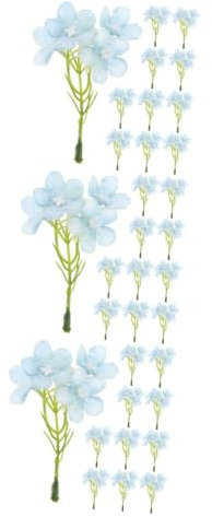 Amosfun 60stücke Künstliche Hydrangea Picks Seidenblumen Für -projekte Hochzeitsdekoration Und Haarschmuck Blau Langlebig Und Attraktiv