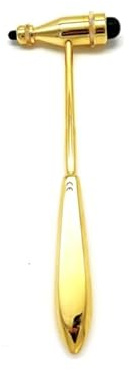 Edelstahl Reflexhammer nach Trömner - gold hochglanz