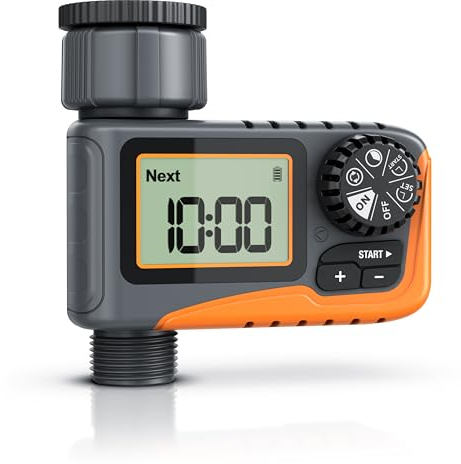 Brandson - Bewässerungssteuerung digital mit Display - Bewässerungcomputer Wasserzeitschaltuhr - Bewässerungssteuerung - Bewässerungssystem – Automatische Bewässerung - Balkon Terrasse Garten