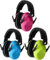 cumunebula Lot de 3 casques antibruit pour enfants, autisme, tout-petits, casques antibruit pour enfants, concerts, spectacles aériens, feux d'artifice, Bleu + vert + rose