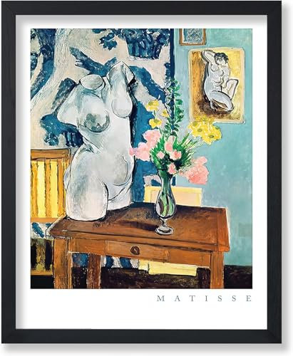 DDSEW GREWT Henri Matisse Poster Gips Torso Blumenstrauß Leinwand Malerei Vintage Wandkunst Henri Matisse Drucke Für Wohnkultur Bilder 40x50cm Kein Rahmen