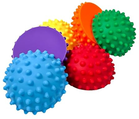 ATC Handels GmbH Balance Igelrücken Halbkugel-Trainingsgeräte für Gleichgewichtsförderung - Ø 16cm - 1er oder 6er Set - Noppy oder Spiky Oberfläche zur Steigerung der Balance (Noppy, 6 St.)
