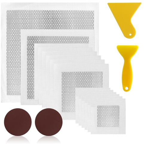 YGKYMVW 14pcs Drywall Repair Kit, 2/4/6/8 Inch Self-Adhesive Drywall Patch Repair Kit for Holes & Cracks in Walls & Ceilings