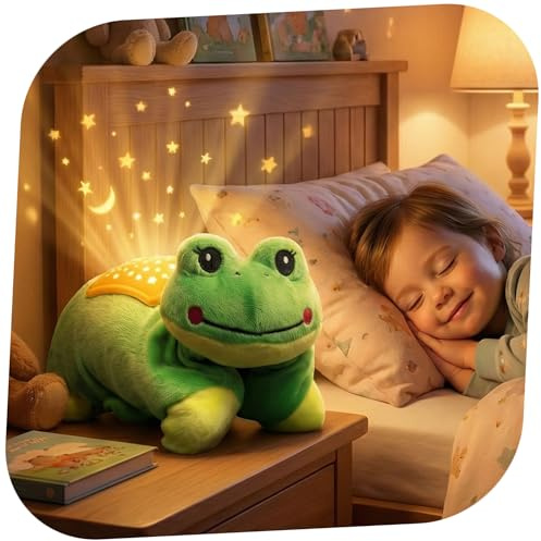 Beruhigendes LED Nachtlicht für Babys u. Kinder als Einschlafhilfe, Nacht-Lampe f. Kinderzimmer, Perfekt zum Stillen und Wickeln, Sinnvolles Geschenk zur Geburt oder Taufe, Licht-Spiel, Mädchen, Junge