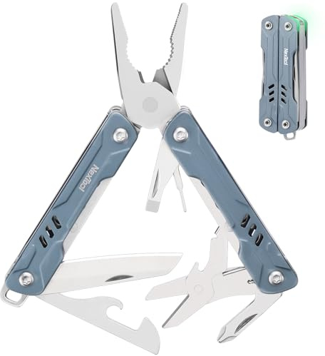 NexTool Mini Sailor S11 Multi-Outil 11 en 1 en Porte-Clés, Pince Compacte EDC avec Couteau de Poche, Ciseaux et Tournevis, Petit Multi-Outil Léger pour Bricolage, Voyage, Camping, Cadeau pour Homme