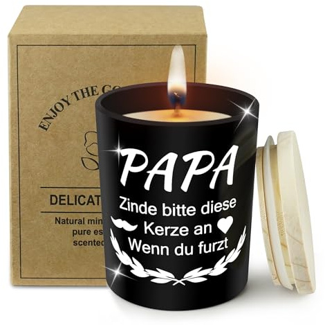 Hapculon Candele profumate per papà, regali per papà, regali divertenti per papà regali di Natale (A)