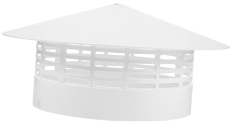 Cubierta de Ventilación 160 de Pvc para Chimenea Exterior | Drenaje Rápido, Transpirable y Fácil de Instalar, Protección Frente a Lluvias y Heladas